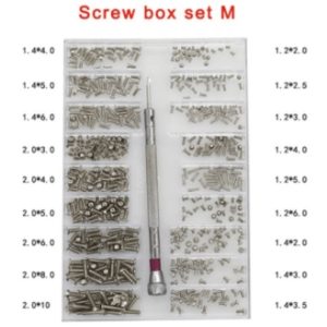 Tipo M, 500 pezzi 18 tipi Mini vite Kit fai da te Computer portatile Assemblaggio Vite di riparazione Set di viti Vite Phillips digitale elettronica