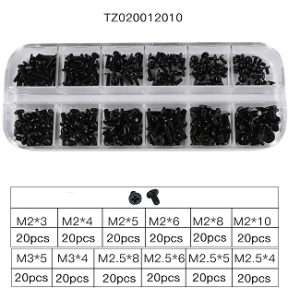 12 Lattice, M2 M2.5 Viti per notebook portatile Set di computer elettronico digitale Mini kit di riparazione meccanica assortimento Hardware