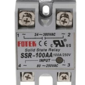 Modulo relè a stato solido CC-CA 24V-380V SSR-100AA 100A Tempe