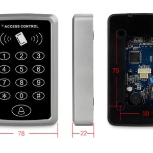 Tastiera RFID Tastiera Sistema di controllo accessi Copertura impermeabile Esterna 10 pezzi EM4100 / TK4100 Telecomandi apriporta per sistema di chiusura domestica