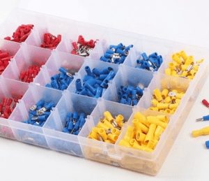 Kit connettori fili, connettori terminali 540 pezzi, terminali a crimpare isolati per automotive e amp, uso meccanico, anello in rame spesso