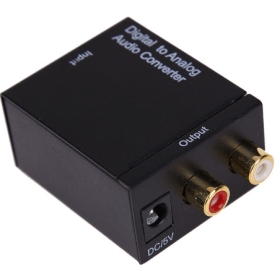 Convertitore audio da digitale ad analogico Adattatore RCA Toslink Segnale Toslink coassiale ottico a Convertitore RCA audio analogico per TV Box