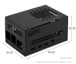 Firm Metal Case for Raspberry Pi 4, with Low-Profile ICE Tower Cooling Fan