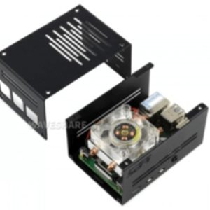 Firm Metal Case for Raspberry Pi 4, with Low-Profile ICE Tower Cooling Fan