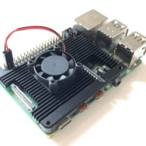 Raspberry Pi 4 Embedded Armor Aluminum Alloy Heatsink With Big Fan