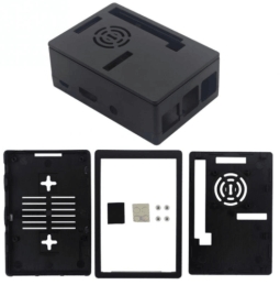 Black Raspberry pi 3B+/3B box with fan Black