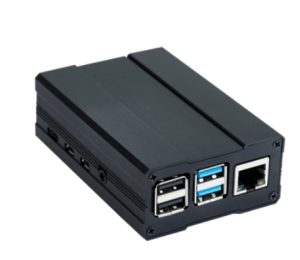 Black Metal Aluminium Alloy Case for Raspberry Pi 4