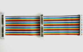 Cavo a colori 40p con 1 femmina e 2 intestazione maschile