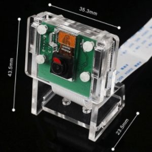 Raspberry Pi 3b+ Camera Case/Camera Module Bracket,Protective Shell and Bracket 2in1 Acrylic Transparent Shell, only case