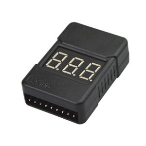 BX100 1-8S Tester di tensione della batteria Lipo Allarme cicalino di bassa tensione Controllore di tensione della batteria BB con doppio altoparlante Display LED di alimentazione