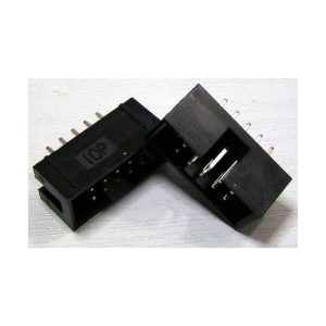 2 Pezzi Connettore DC3-10P Passo 2.00MM 10 Poli Header socket per cavo piatto IDC JTAG