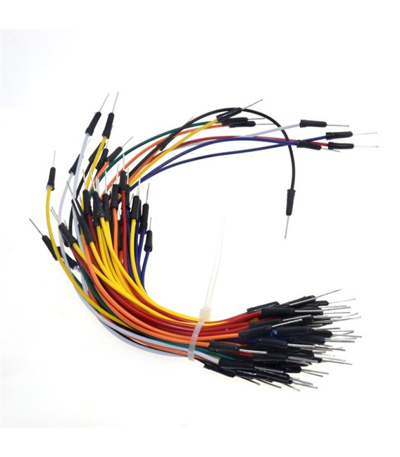 65 cavi jumper maschio-maschio varie lunghezze per breadboard