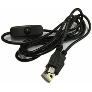 Micro USB Alimentatore DC Cavo Pulsante Charger 2A for Raspberry Pi B/B+ Board