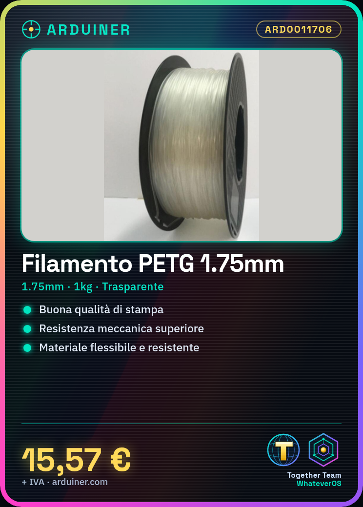 Filament PETG 1.75mm 1KG Transparent Haute Qualité Consommables pour Imprimantes 3D – Image 4