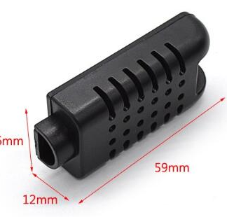 Custodia in plastica ABS per sensore di umidità ARD0010449, dimensioni 59x26x12mm. Prodotto della categoria Sensori/Umidità e