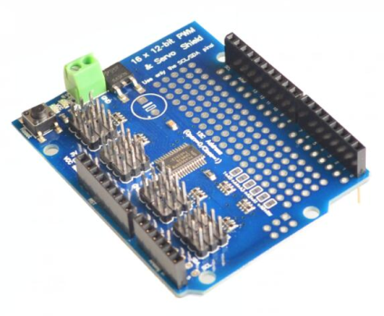 Modulo PCA9685pw per Arduino a 16 vie con PWM e servomeccanismi, compatibile elettronica maker. SKU ARD0010481. Prezzo €8,48.