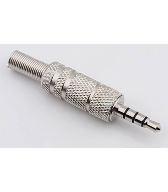 3.5mm Stereo Male Metal Jack Plug 4-Pin Audio Connector for Wired Headphones AUX - Image 2