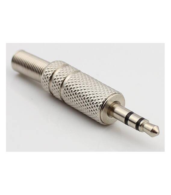 3.5mm Stereo Male Metal Jack Plug 3-Pin Audio Connector for Headphones or AUX Cable - Image 2