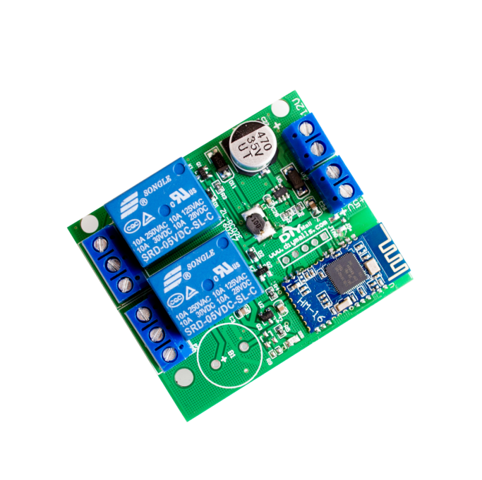 DC 5V 2-Channel Relay Module with Bluetooth 4.0 BLE for Android/iOS Phone - Image 3