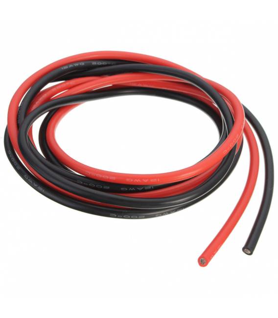 12 AWG SILICON RED AND BLACK - Image 2