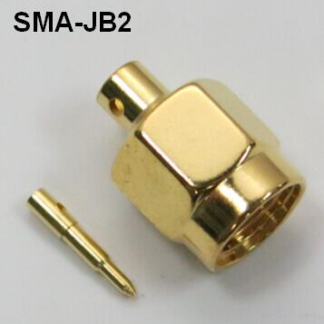 Due pezzi SMA maschio con foro 2.0mm per connettori a saldare. Prodotto della categoria Cavetti e Connettori, Connettori Ante