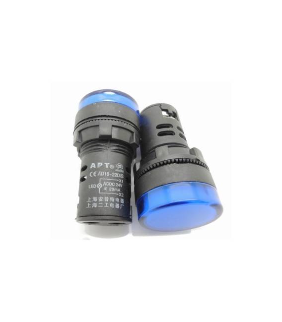 Indicateur lumineux bleu AD16-22D/S 24V 22mm – Image 2