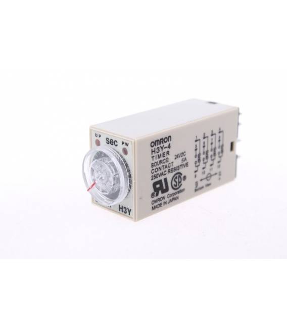 OMRON H3Y-4 Relais temporisateur 0-60 secondes 24V DC 5A 250VAC résistif – Image 2