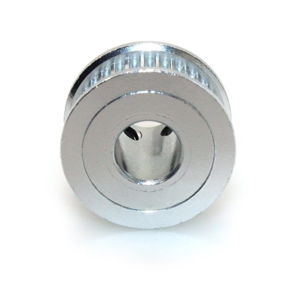 Puleggia GT2 con foro centrale 6mm e 30 denti in alluminio. Prodotto per Arduiner, utile per stampanti 3D e macchine CNC. SKU