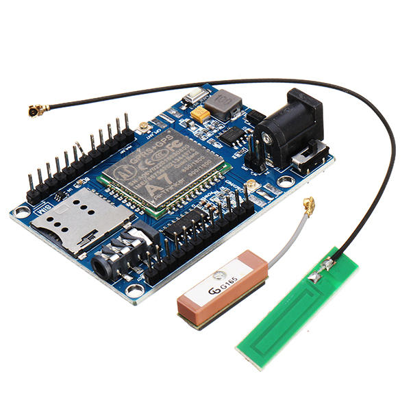 Shield A7 GSM GPRS GPS per Arduino, compatibile con STM32 51MCU, supporto vocale. SKU ARD0011017. Disponibile in stock ma a b