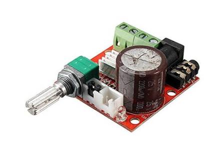 Scheda audio amplificatore stereo mini Hi-Fi PAM8610 da 2x10W a 12V, per progetti elettronici e maker. SKU ARD0011278. Prezzo