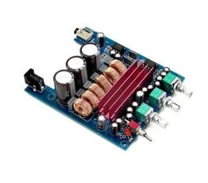 **Alt-text SEO/accessibilità:** Scheda amplificatore Hi-Fi audio stereo TPA3116D2 2.1 canali 100W+2x50W per Arduiner, disponi
