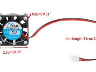 Mini ventola di raffreddamento 12V ARD0011564 da Arduiner. Categorie: cuscinetti e stampanti 3D/CNC/laser. Prezzo: €1,7.