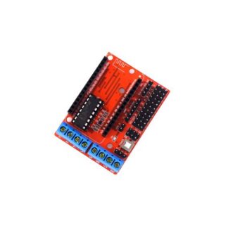 **Alt-text SEO/accessibilità:** Scheda di espansione drive per motori WiFi L293D ESP8266 12E Lua Internet. Prodotto Arduiner,