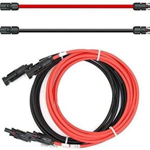 2.5 millimetri 14 AWG 1 Metro pannello solare cavo prolunga in rame filo nero e rosso con connettore