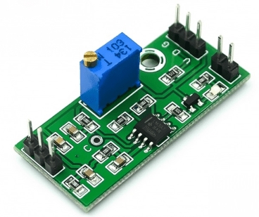 **Alt-text:** Modulo comparatore di tensione LM393, segnale di precisione regolabile per indicatore LED a doppia uscita. Prod