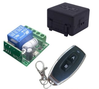 Ricevitore relè a 1 canale DC12V e trasmettitore telecomando wireless professionale 433 MHz per Arduiner. SKU ARD0011828, dis