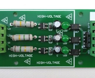 Modulo fotoaccoppiatore a 3 canali per 220V AC, isolamento fotoaccoppiatore e rilevamento tensione 220V. Connesso al PLC, dis