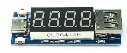 Modulo Trigger di carica rapida USB-C femmina con display digitale per Arduino. SKU ARD0011919. Prezzo € 10,63. Prodotto disp