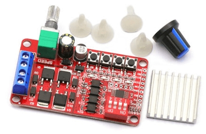 **Alt-text:** Controller per motore a corrente continua avanti/indietro - compatibile con Arduino (SKU ARD0011957). Per contr