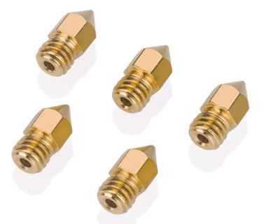 Testa dell'ugello estrusore in ottone da 0,6/1,75 per Arduiner. Disponibile su prenotazione. Prezzo €1,97. SKU ARD0011983.