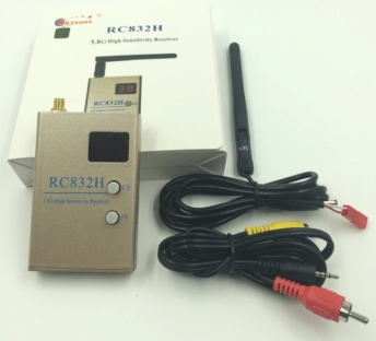**Alt-text SEO/accessibilità:** Ricevitore AV wireless 5.8G FPV 600mW RC832H per elettronica/maker, disponibile in magazzino 