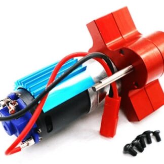 **Alt-text SEO/accessibilità:** "Scatola di ingranaggi metallici per motore 370, compatibile con RC auto WPL 1633R B-16 B-24 
