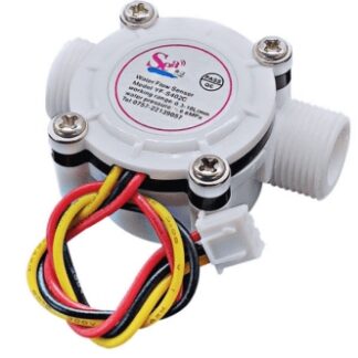 Sensore di flusso YF-402C Arduiner ARD0012038. Interfaccia a vite G3/8, misuratore di portata Hall, compatibile scaldabagno.