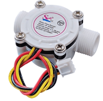 Sensore di flusso YF-402C Arduiner ARD0012038. Interfaccia a vite G3/8, misuratore di portata Hall, compatibile scaldabagno.