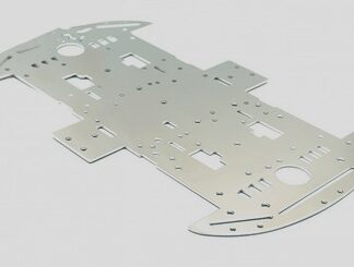 Piattaforma metallica auto robot fai-da-te a 4 ruote in alluminio per Arduino, SKU ARD0012051. Prezzo: € 4,52. Prodotto dispo