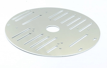 Piattaforma in alluminio per robot auto DIY, con pavimento in metallo rotondo. SKU ARD0012052, € 2,65.