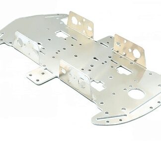**Alt-text SEO/accessibilità:** Piattaforma in metallo per robot auto fai-da-te a 4 ruote in alluminio, SKU ARD0012054. Prodo