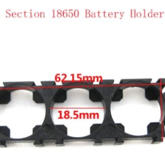 Supporto e guscio radiante per batteria 18650 versione tripla con staffa. Prodotto Arduiner, SKU ARD0012090. Prezzo: €2,74.
