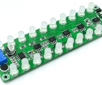 LED blu attivabile con voce e misuratore di livello audio per Arduino. Indicatore lampeggiante con funzione melodia. SKU ARD0