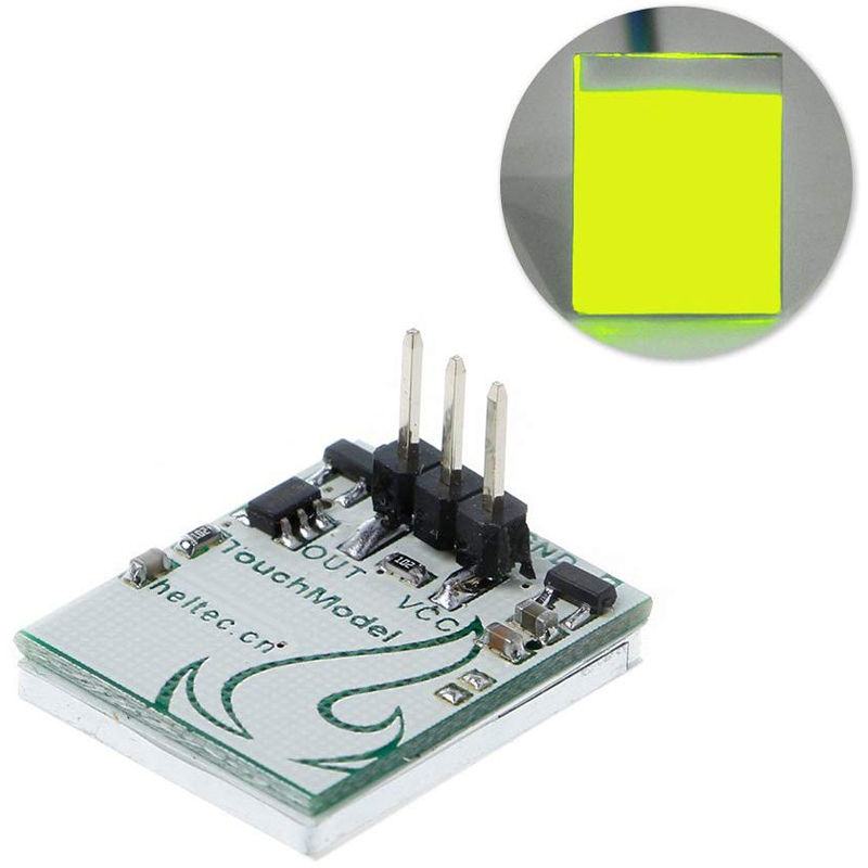 **Alt-text SEO/accessibilità:** Interruttore tattile capacitivo giallo ARD0012686, modulo sensore pulsante. Per progetti Ardu